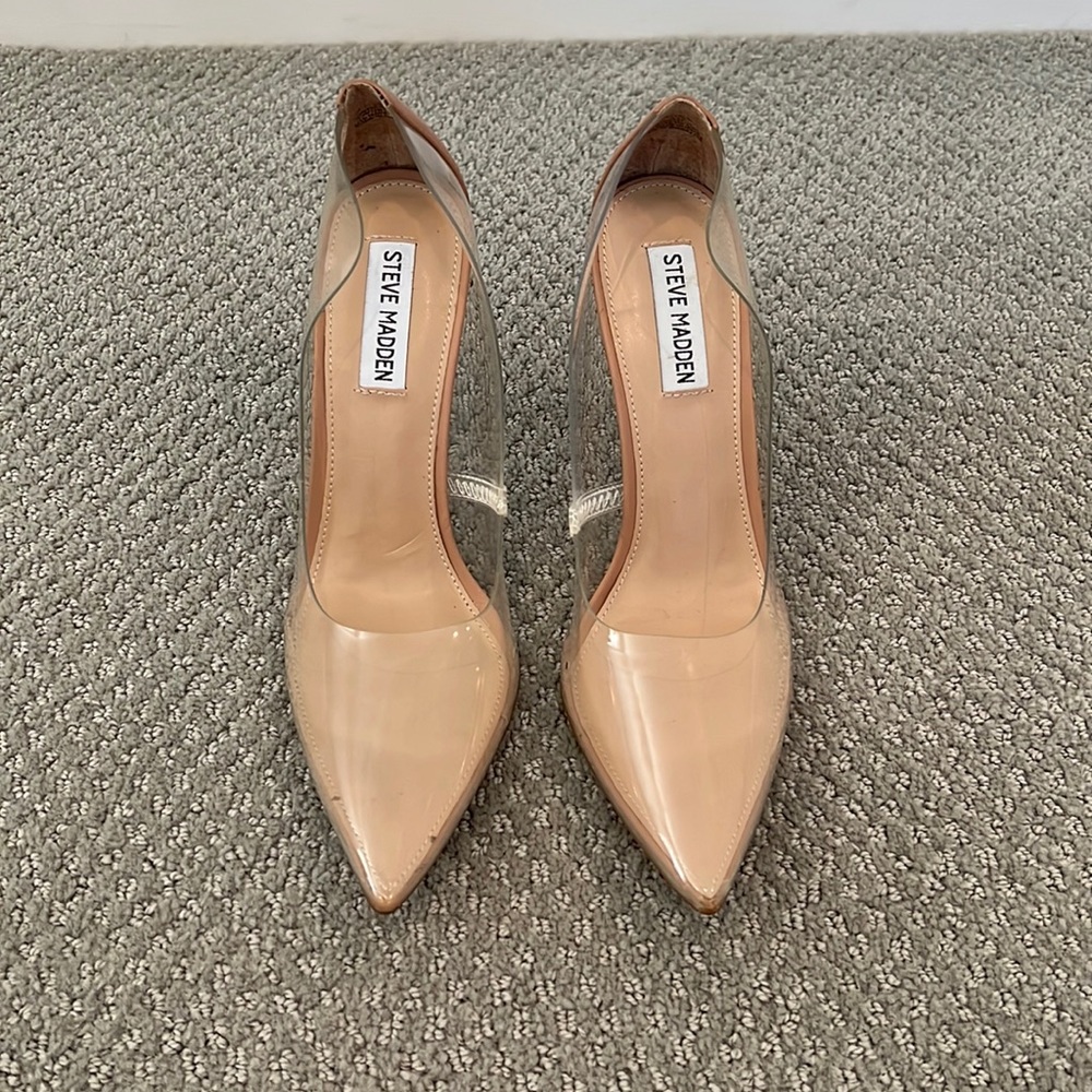 Brand new STEVE MADDEN VALA Pump CLEAR 9.5
